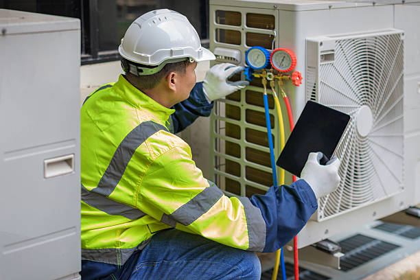 Professional Hvac technician working in Edgewood, MD